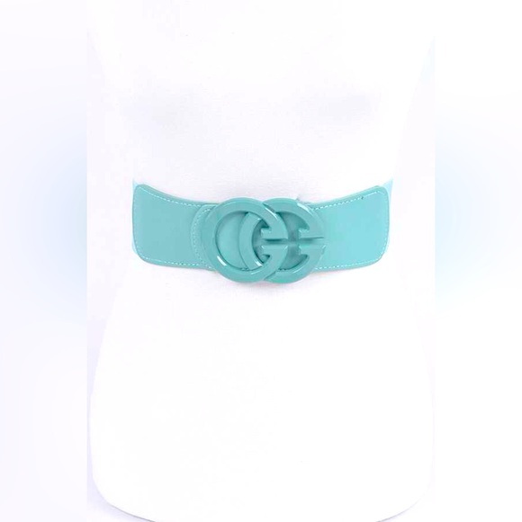 One Size Logo Elastic Statement Belt - Picture 3 of 9